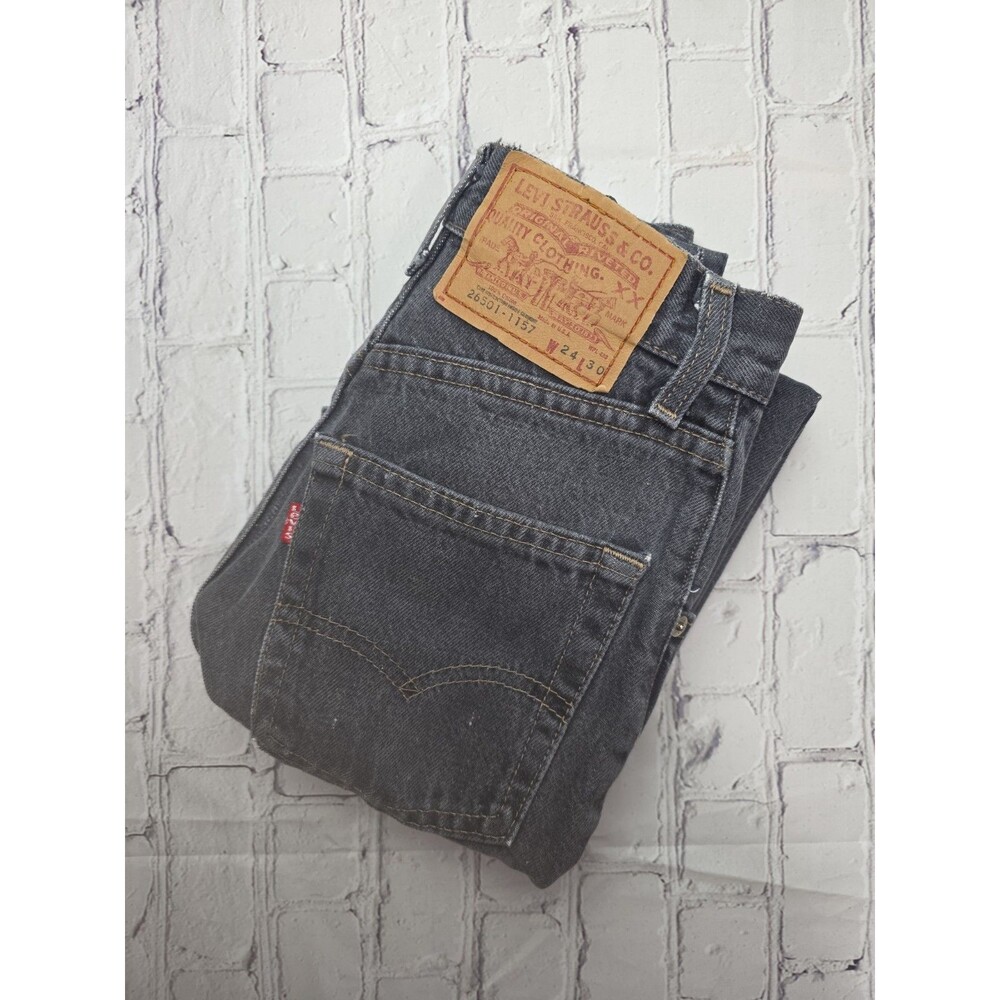 Vtg‎ Levi's Women's 24x30 Black Denim Jeans